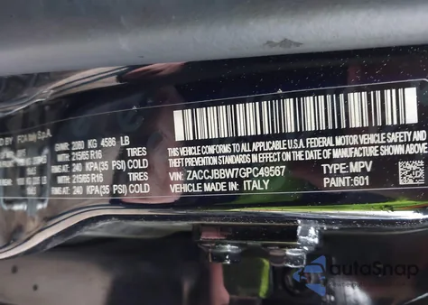 2016 Jeep Renegade Latitude z USA, uszkodzony, nr VIN ZACCJBBW7GPC49567